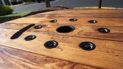 Reclaimed Full Spool Coffee Table 2 small