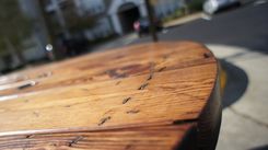 Reclaimed Full Spool Coffee Table 3 small