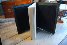 Victorian Lady Leather Sketch Book 2 small