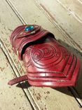 Circular Gallifreyan-Esque Leather Vanbrace 2 small