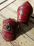 Circular Gallifreyan-Esque Leather Vanbrace 4 small