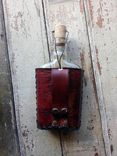 "Pick Your Poison" Leather Covered Flask 3 small