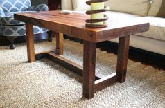 The Rustic Pi Coffee Table Made From New Orleans Barge Board 1 small