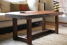 The Rustic Pi Coffee Table Made From New Orleans Barge Board 2 small