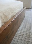 Queen Platform Bed Made From Reclaimed New Orleans Homes And Victorian Ceiling Tin 3 small