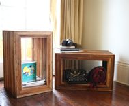 The Barracks Table Modular End Tables, Nightstands, Made From Reclaimed New Orleans Wood 5 small