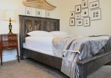 Gray Toned Queen Bed Made Reclaimed New Orleans Houses And Ceiling Tin 5 small