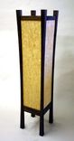 Karelian Birch , Walnut Floor Lamp. 2 small