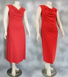 Custom Draped Neckline Dress 4 small
