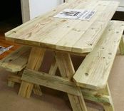 Picnic Table With Built In Wine Chiller ! 5 small
