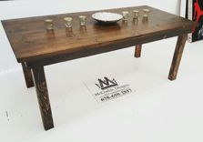 Farmhouse Barn Wood  Rustic Reclaimed Dinning / Kitchen  Table 1 small