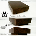 Coffee Table Small Wooden - Modloft - Modern Tables Home Decor 5 small