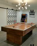 8ft  Conversion Pooltable With Ping Pong Top Made Out Of Select Grade Pine ! Pool Tables 4 small
