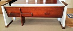 Formal Coffee Tables - Dinning Table Made Out Of Restored Church Prew ! 6 small