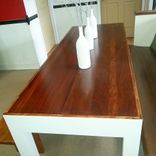 Formal Coffee Tables - Dinning Table Made Out Of Restored Church Prew ! 3 small