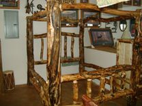 Gnarly Aspen Log Canopy Bed 1 small