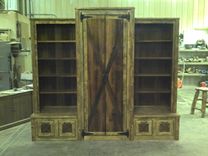 Custom Barn Wood Entrance Way Cabinet 1 small