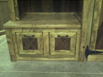 Custom Barn Wood Entrance Way Cabinet 3 small
