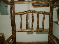 Gnarly Aspen Log Canopy Bed 2 small