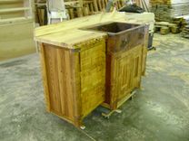 Custom Reclaimed Barn Wood Bathroom Vanity With Aspen Natural Edge Counter 2 small