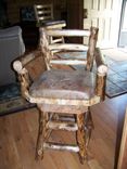 Custom Rustic Log And Reclaimed Barn Wood Bar Stools 5 small