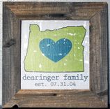 Custom State Love Wedding/Anniversary Canvas 1 small