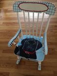 Black Labrador Personalized Rocking Chair 2 small
