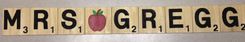 Interconnecting 5" X 5" Scrabble Letters For Custom Plaques 5 small