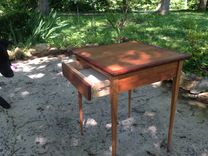 Mid Century, Cherry End Table With Drawer 3 small