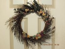 Eucalyptus And Willow Spiral Wreath 1 small