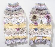 Crochet Circle Motifs And Knitting Mix Cotton Yarn Dog Sweater 2 small