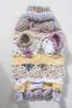 Crochet Circle Motifs And Knitting Mix Cotton Yarn Dog Sweater 5 small