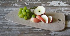 Faux Bois Stoneware Cheese Board - Fruit & Cheese Service - Bread & Olive Oil 3 small