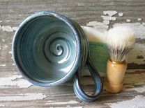 Rustic Shaving Bowl - Shave Cup - Shaving Scuttle - Men's Gift Set 6 small