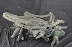 Sun Bleached Driftwood And Glass Coffee Table 1 small