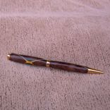 Wood Pen Of Walnut With Dyed Veneer Accent S009 2 small