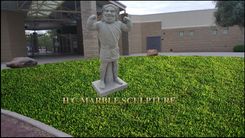 School Mascot Marble Statue 6 small