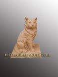 Custom Cat Memorial  Marble Sculpture 1 small