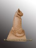 Custom Cat Memorial  Marble Sculpture 3 small