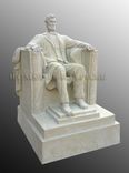 Custom Lincoln Memorial Statue, for USS Abraham Lincoln (an aircraft carrier in the US Navy fleet).  4 small
