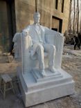 Custom Lincoln Memorial Statue, for USS Abraham Lincoln (an aircraft carrier in the US Navy fleet).  5 small