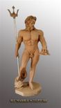 Custom Marble Nude Statue of Poseidon 7.5 ft tall 3 small