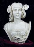 Marble Bust Of A 30s Flapper Girl 1 small