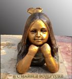 Bronze Statues 5 Grand-Children 4 small