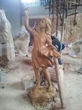 Bronze Statue of Girl Playing with Birds / Life Size Bronzes - Custom Bronze Statues & Sculptures - Lost Wax Casting 2 small