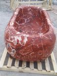 Red Marble Oval Bathtub 2 small