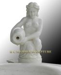 Large Oval Marble Bathtub with Tapered Bottom 5 small