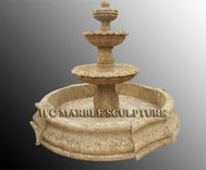  Antique Limestone 3 Tier Fountain 2 small