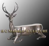 Bronze (4) Garden Animal Benches 1 small