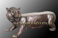 Bronze (4) Garden Animal Benches 2 small